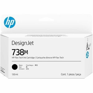 HP 738M Original Inkjet Ink Cartridge - Black - 1 Pack - 130 mL