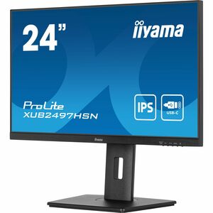 iiyama ProLite XUB2497HSN-B2 24 Zoll Class Full HD LED-Monitor - 16:9 Format - Mattschwarz - 60,5 cm (23,8 Zoll) Viewable 