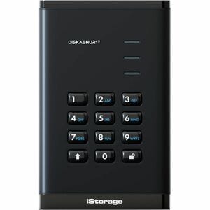 SSD Portable iStorage diskAshur3 - 2.5" Externe - 1 To - Noir - Conforme aux normes TAA - Imprimante, Scanner, Caméra Appa