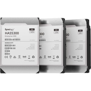 Synology HAS5300 HAS5300-12T 12 TB 硬盘 - 3.5" 内置 - SAS (12Gb/s SAS) - 存储系统 设备支持 - 7200rpm - 550 TB 热电平衡写入（TBW） - 512e Format