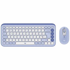 Logitech POP Icon Combo Keyboard & Mouse - QWERTY - English (UK) - USB Wireless Bluetooth Keyboard - Keyboard/Keypad Color