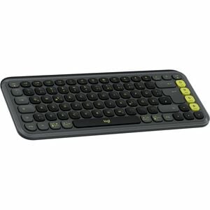 Logitech POP Icon Keys Keyboard - Wireless Connectivity - German - QWERTZ Layout - Graphite - Bluetooth - Easy-Switch, On/