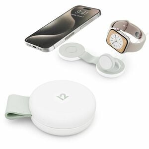 Twelve South ButterFly SE Induction Charger - For iPhone, Smartwatch, Qi2-enabled Device, AirPod - 9 V DC Input - Input co