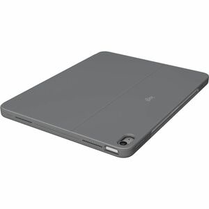 Logitech Combo Touch Keyboard/Cover Case for 33.02 cm (13") Apple iPad Air 13 (2024) Tablet - Oxford Gray - Scuff Resistan