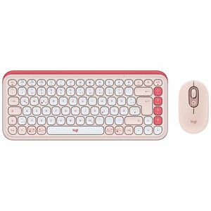 Logitech POP Icon Combo Keyboard & Mouse - QWERTZ - German - Wireless Bluetooth Keyboard - Keyboard/Keypad Color: Off Whit