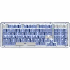 Logitech Amber K98M 键盘 - 无线 连接 - A 型 USB 接口 - 英文 - 机械 按键开关 - Bluetooth/RF - 2.40 GHz - 98 Key(s) - Windows 10, Windows 11,