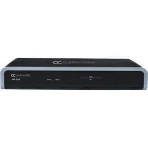 AudioCodes MediaPack MP-504 VoIP Gateway - 2 x RJ-45 - 4 x FXS - Ethernet, Fast Ethernet, Gigabit Ethernet - Table Top