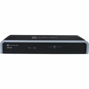 AudioCodes MediaPack MP-504 VoIP Gateway - 2 x RJ-45 - 2 x FXS - Ethernet, Fast Ethernet, Gigabit Ethernet - Table Top