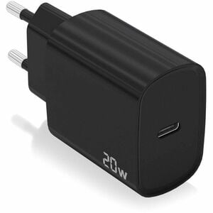CHARGER USB-C PD3.0 1 PORT 1XUSB-C 20W BLACK