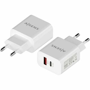 CHARGER 20W 1XUSB-C PD3.0 1XUSB-A QC3.0 WHITE