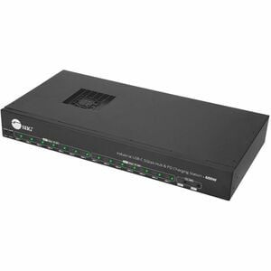 SIIG 16-port Industrial 600W USB-C PD Charging Station with 5Gbps USB Hub - SIIG Industrial Grade PD Charging Station with