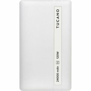 TUCANO Powerbank für Laptop 120W 24.000mAh, weiß