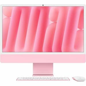 Apple iMac MWUG3LL/A All-in-One Computer - Apple M4 - 16 GB - 256 GB SSD - 24" 4.5K - Desktop - Pink - Apple M4 Chip - 448