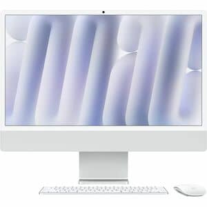 Apple iMac MWUU3LL/A All-in-One Computer - Apple M4 - 16 GB - 256 GB SSD - 24" 4.5K - Desktop - Silver - Apple M4 Chip - 4