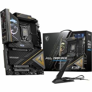 MSI MEG Z890 ACE Gaming Desktop Motherboard - Intel Z890 Chipset - Socket LGA-1851 - ATX - Core Ultra Processor Supported 