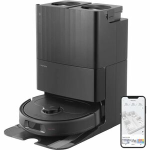 Robot Vacuum Cleaner Roborock Qrevo Plus senza filo - Nero - 60 W Motore - 330 mL Capacità polvere - 80 mL Capacità serbat