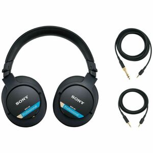 Sony MDR-M1 Wired Over-the-ear, Over-the-head Binaural Stereo Headphone - Black - Circumaural - 50 Ohm - 5 Hz to 80 kHz - 