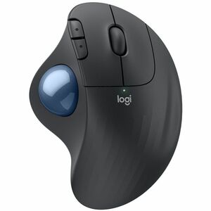 Logitech ERGO M575S Trackball - Optical - Wireless - 32.81 ft - Bluetooth/Radio Frequency - 2.40 GHz - Blue, Graphite - US