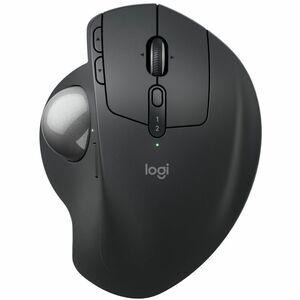 Logitech MX Ergo S Trackball - Optical - Wireless - 32.81 ft - Bluetooth - Rechargeable - Graphite - USB Type A - 2048 dpi