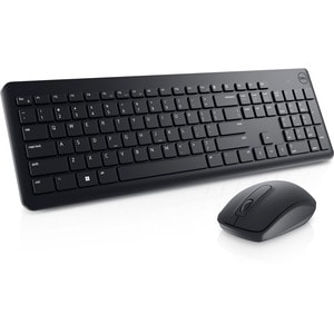 Dell KM3322W 键盘鼠标 - 英文（美国） - USB 无线 RF 2.40 GHz 键盘 - 键盘/键盘颜色: 黑 - USB 无线 RF 鼠标 - 光学 - 1000 dpi - 滚轮 - 指点设备颜色: 黑 - 静音, 音量控制