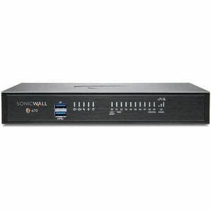 SonicWall TZ670 Network Security/Firewall Appliance - 3 Year Secure Upgrade Advance - Intrusion Prevention - 8 Port - 10/1