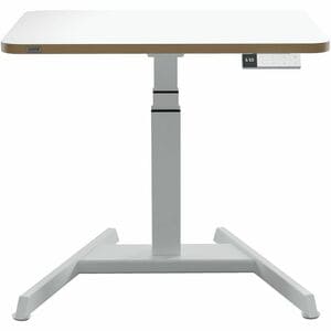 Leitz ERGO Sit-stand Desk - Height Adjustable - 650 mm Height x 600 mm Width x 800 mm Depth - Monitor, Laptop, Keyboard, M