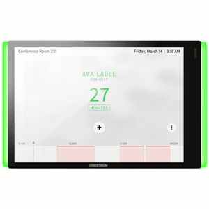 Crestron TSW-770-LB-W-S Arbeitsplatzvergabe-Statusanzeige - 10,6 cm Höhe x 17,9 cm Breite x 5,7 cm Tiefe - Weiß - Plastik