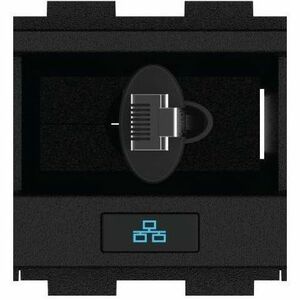 Crestron FlipTop FT2A-CBLR-GR-CAT6 Kabelführung - Schwarz - 1 - Metall, Plastik