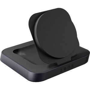 Base d'appoggio Zens Nightstand - Wireless per AirPod, iPhone 12 - Compatibilita carica - Nero