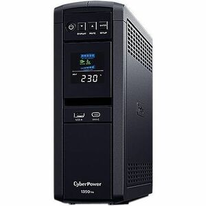 CyberPower CP1350EPFCLCD Line-interactive UPS - 1.35 kVA/810 W - Tower - AVR - 8 Hour Recharge - 2.10 Minute Stand-by - 23