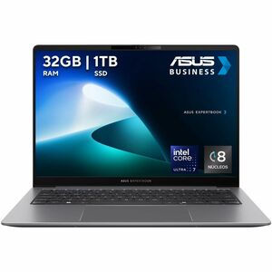 Laptop ASUSExpertBook P5 P5405CSA, 14" Pulgadas, FHD, Intel Core ULTRA 7 258V, Windows 11 Pro, Wi-Fi 6+ Bluetooth 5.3, 32G