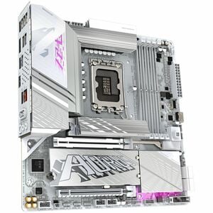 Aorus Ultra Durable Z890M A ELITE WF7 ICE Gaming Desktop Motherboard - Intel Z890 Chipset - Socket LGA-1851 - Micro ATX - 