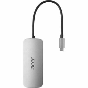 Acer USB-Typ C Docking Station - Ladefunktion - Speicherkartenleser - SD, microSD - Silber - Tragbar - 4K @ 60Hz, 4K - 384