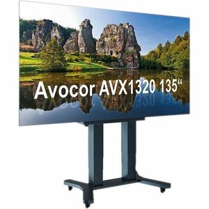 HAGOR Lift für Mobiler Wagen, Display - Schwarz - Höhenverstellbar - Bildschirmgröße: 342,9 cm (135 Zoll) - Aluminium, Stahl