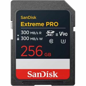 Carte SDXC SanDisk Extreme PRO SDSDXDM-256G-GN4IN - 256 Go - Classe 10/UHS-II (U3) - V90 - 1 - 300 Mo/s en Lecture - 300 M