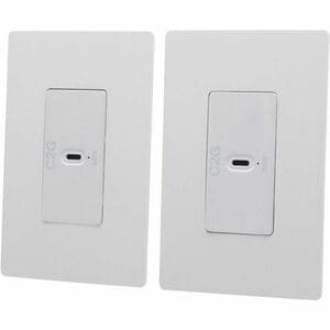 C2G Superbooster 1-Port USB over Cat6a Wall Plate to Wall Plate Extender Kit - USB 3.2 Gen1 (5Gbps) - 295.28 ft Range - 2 