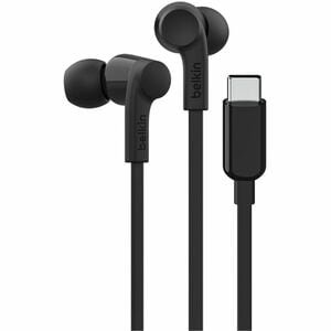 Belkin SOUNDFORM Kabel Ohrhörer Stereo Ohrhörerset - Schwarz - Binaural - In-Ear - Host-Schnittstelle: USB-Typ C