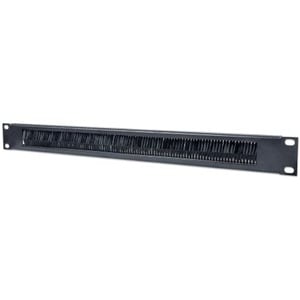 Intellinet Organizador de cable - Negro - Sujetador de cables - 1U Rack Height x 19" Panel Width - Acero