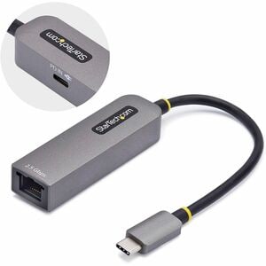 StarTech.com 2.5Gigabit Ethernet Adapter for Desktop Computer, iPhone - 2.5GBase-T - Portable - Space Gray - USB 3.2 (Gen 