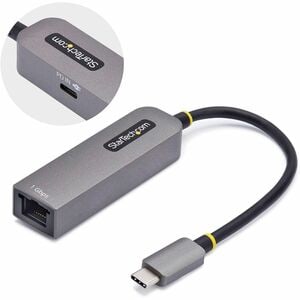 StarTech.com Adattatore Ethernet USB C, Convertitore di Rete 1Gbps da USB Type-C 3.0 a RJ45, NIC PD 100W compatibile Thund