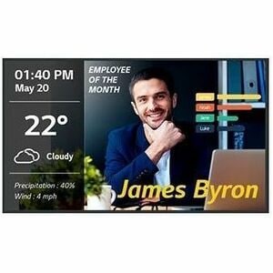 LG CreateBoard 65TR3DK-B 165,1 cm (65") 4K UHD LCD Collaboration Display - ARM Cortex A55 - 4 GB - Touchscreen - 16:9 Rapp
