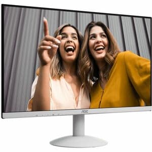 AOC 23.8" 24B30H2/BW FHD 1920X1080 120HZ 1MS IPS 16:9 W-LED WHITE MONITOR, VGA/HDMI, TILT, VESA100X100, 3 YEARS WARRANTY