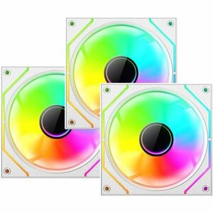 KIT VENTILADORES XZEAL XZ1115  3 VENTILADORES 120MM/ ARGB /BLANCO