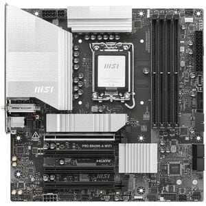 MSI B860M-A WIFI Gaming Desktop Motherboard - Intel B860 Chipset - Socket LGA-1851 - Micro ATX - Core Ultra Processor Supp