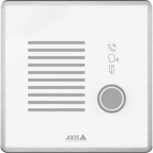 AXIS I7020 Intercom Sub Station for Indoor - Grey - Cable - Recessed Mount, Wall Mount - Stainless Steel, Zinc