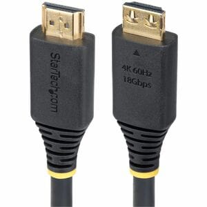 StarTech.com 1.83 m HDMI A/V Cable - 1 - Cable for TV, Workstation - First End: 1 x HDMI 2.0 Digital Audio/Video - Male - 