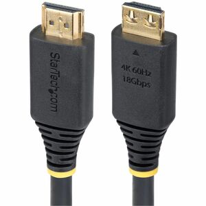 StarTech.com 3.05 m HDMI A/V Cable - 1 - Cable for TV, Workstation - First End: 1 x HDMI 2.0 Digital Audio/Video - Male - 