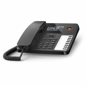Gigaset DESK 600 Standard-Telefon - Wandmontierbar, Desktop - Schwarz - Freisprecheinrichtung - Hörhilfen-kompatibel