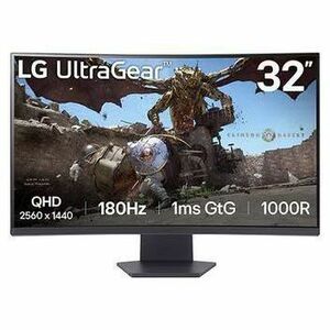 LG UltraGear 32GS60QC-B 32" Class WQHD Curved Screen Gaming LCD Monitor - 16:9 - 80 cm (31.5") Viewable - Vertical Alignme