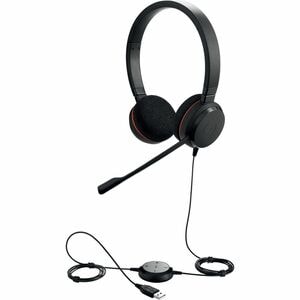 Jabra EVOLVE 20 Kabel Kopfbügel Stereo Headset - Binaural - Ohraufliegend - Geräuschunterdrückung Mikrophon - Geräuschunte